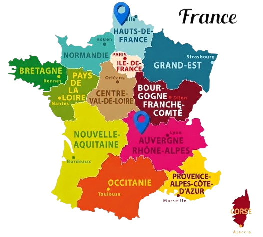 Carte de la France